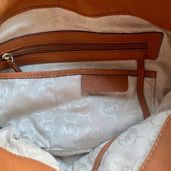 Michael Kors Leather Satchel with Gold Accents - Picture 5 of 8
